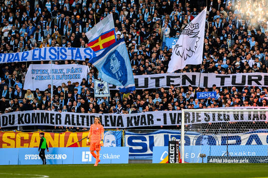 under fotbollsmatchen i Allsvenskan mellan Malmö FF och