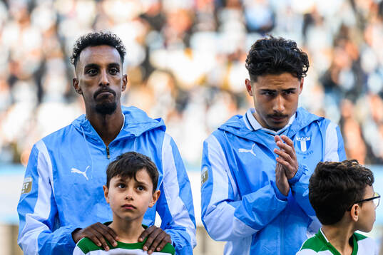 Malmö FFs Taha Ali och Adrian Skogmar