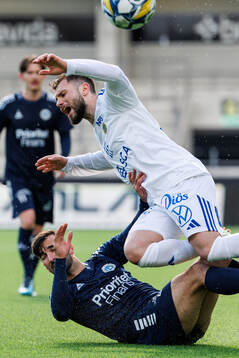 Utsiktens Allan Mohideen och GIF Sundsvalls Amaro Bahtijar