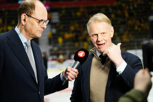 Tv4’s Lasse Granqvist och Niklas Wikegård