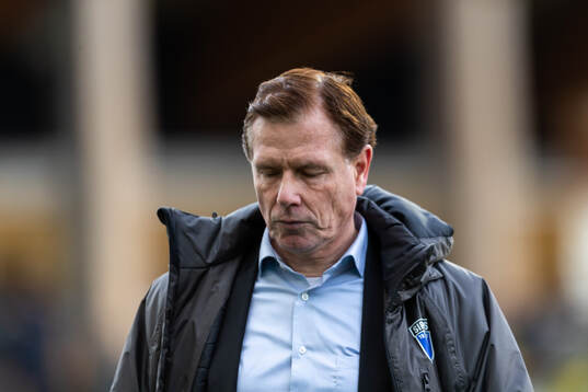 Sirius tränare Christer Mattiasson deppar