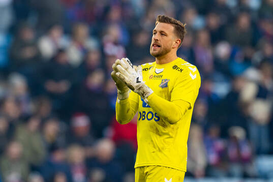 Goalkeeper Alexander Pedersen of Lyn