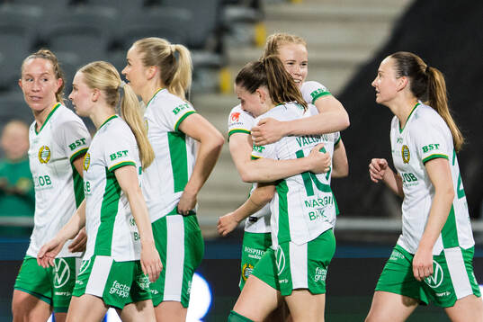 Hammarbys Julie Blakstad jublar
