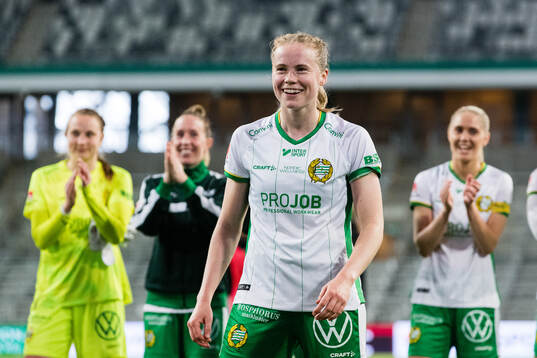 Hammarbys Julie Blakstad jublar