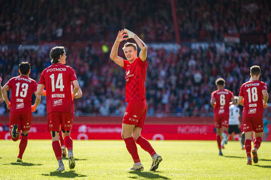 Emil Kornvig of Brann celebrates