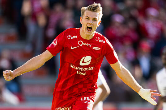 Emil Kornvig of Brann celebrates