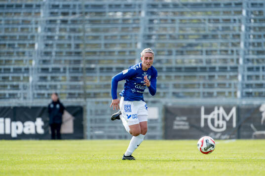 Under fotbollsmatchen i Damallsvenskan mellan Trelleborg