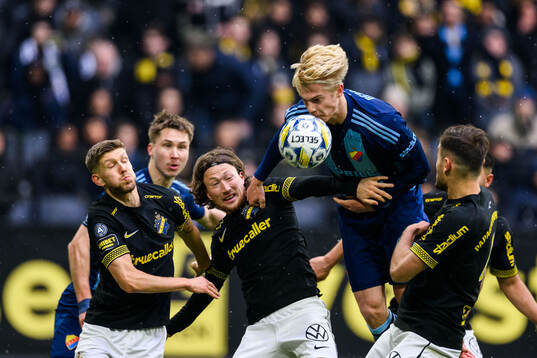 AIKs Anton Salétros och Axel Björnström och Djurgårdens