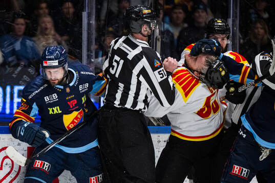 Djurgårdens Marcus Krüger och Brynäs Karlis Cukste