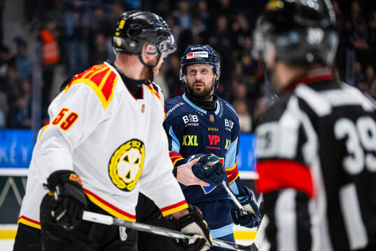 Djurgårdens Marcus Krüger och Brynäs Karlis Cukste