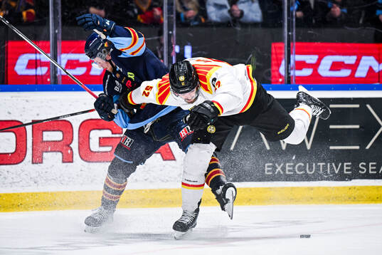 Djurgårdens Jakob Ragnarsson och Brynäs Jack Kopacka