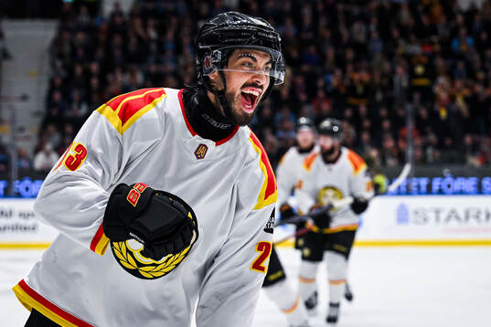 Brynäs Tyler Vesel jublar