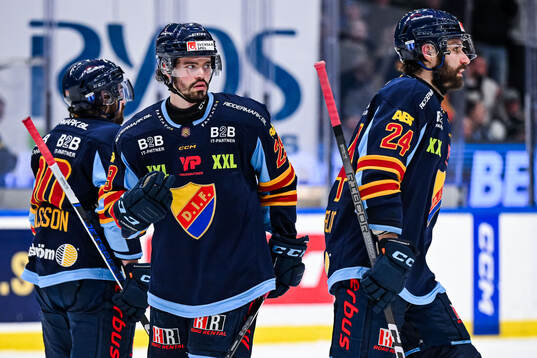 Djurgårdens Kevin Karlsson, Axel Andersson och Ludvig