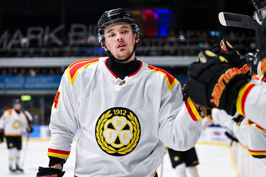 Brynäs Theo Lindstein jublar