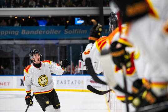 Brynäs Theo Lindstein jublar