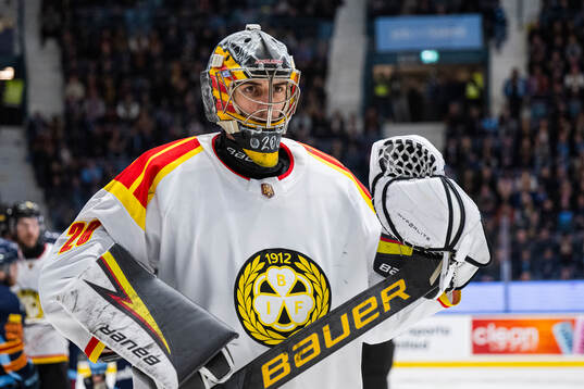 Brynäs målvakt Damian Clara