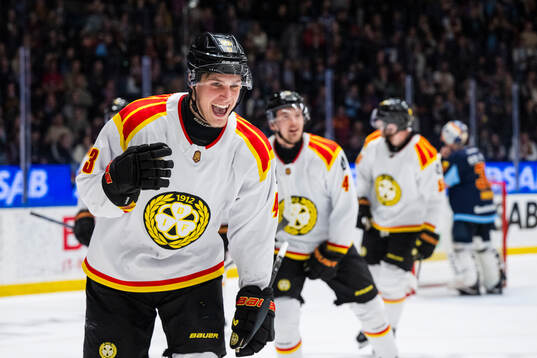 Brynäs Noel Nordh jublar
