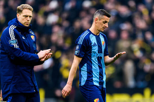 Djurgårdens Haris Radetinac deppar