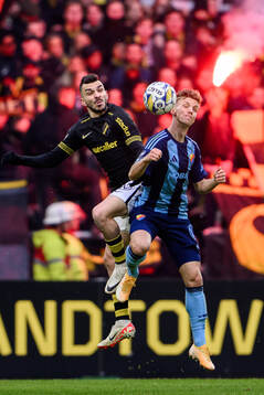 AIKs Ioannis Pittas och Djurgårdens Samuel Leach Holm