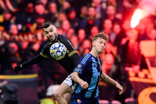 AIKs Ioannis Pittas och Djurgårdens Samuel Leach Holm