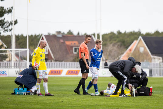 Norrbys Prince Amos och Falkenbergs Wanbe Godwin Aguda har