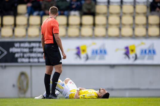 Falkenbergs Leonardo Farah Shahin  har ont