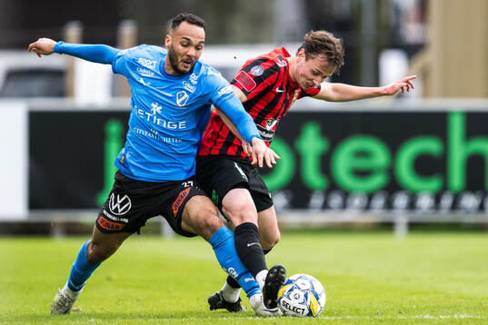 Halmstads Vinicius Nogueira De Oliveira och Brommapojkarnas