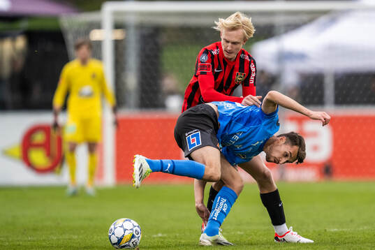 Brommapojkarnas Alfons Lohake och Halmstads Rasmus