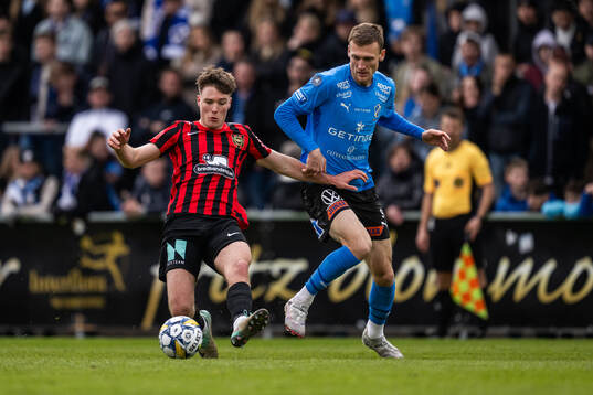Brommapojkarnas Kaare Brøckner Barslund och Halmstads