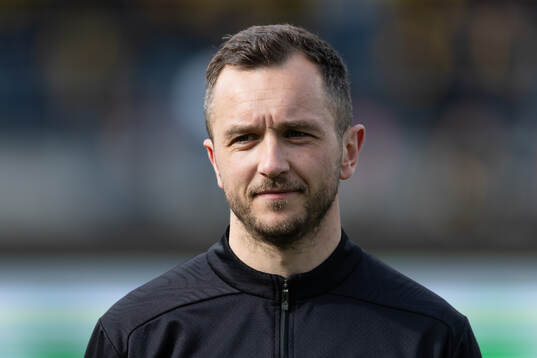 Häckens Even Hovland innan fotbollsmatchen i Allsvenskan