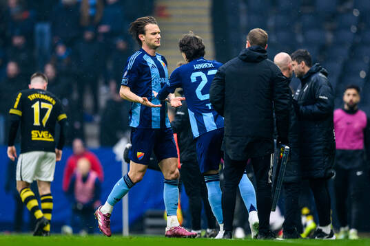 Djurgårdens Albin Ekdal och Gustav Wikheim