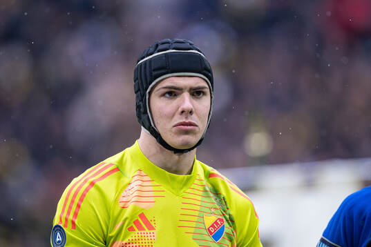 Djurgårdens målvakt Jacob Widell Zetterström vid lineup