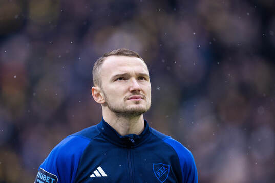 Djurgårdens Piotr Johansson vid lineup