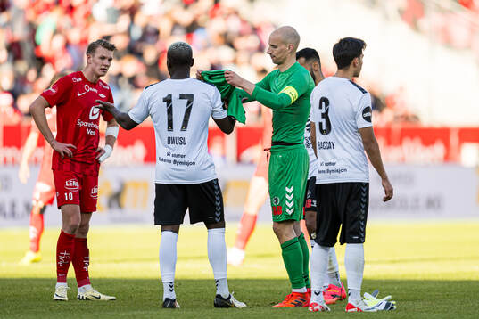 Andre Hansen of Odd with an injury