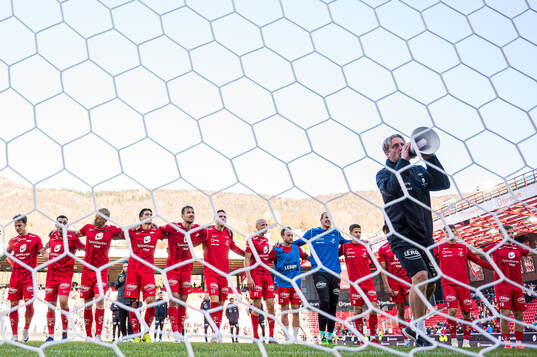 Players of Brann celebrates