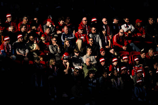 Spectators in the stands