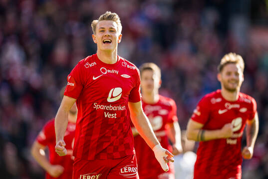 Emil Kornvig of Brann celebrates