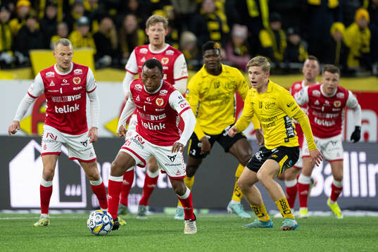 Kalmars Abdussalam Magashy och Elfsborgs Gottfrid Rapp