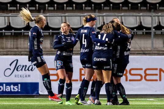 Linköpings spelare jublar