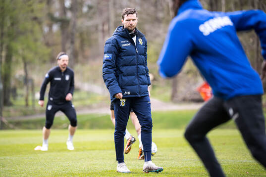 Under en träning med IFK Göteborg