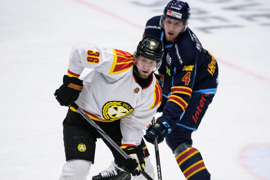 Brynäs Linus Ölund och Djurgårdens Edvin Hammarlund