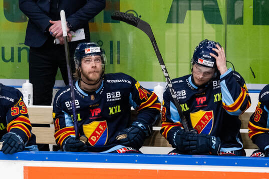 Djurgårdens Olle Liss och John Dahlström deppar