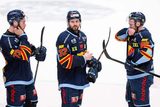 Djurgårdens Anton Gradin , Marcus Krüger och Linus Klasen