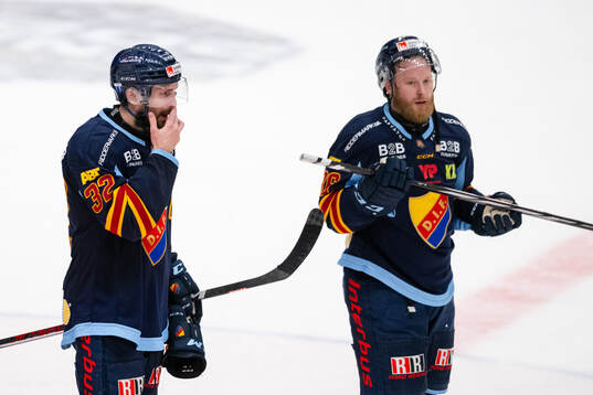 Djurgårdens Marcus Krüger och Linus Klasen deppar