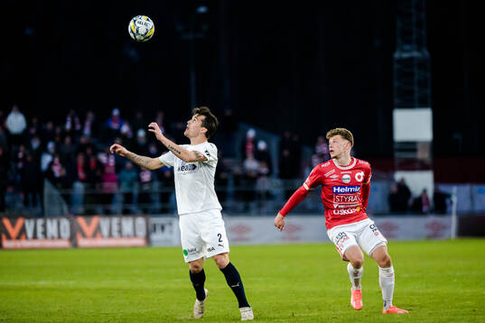 Helsingborgs Jon Birkfeldt och Degerfors Gustav Lindgren