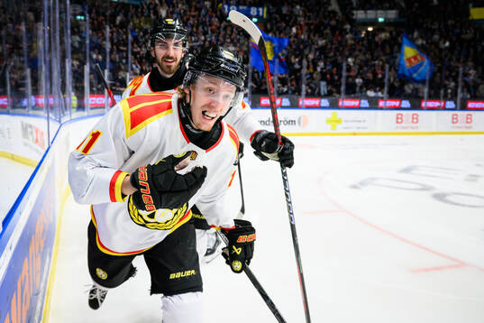 Brynäs Oliver Tärnström jublar