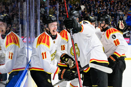 Brynäs Oliver Tärnström jublar