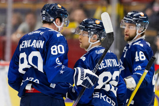 Jesper Mattila of Finland celebrates the 0-2 goal