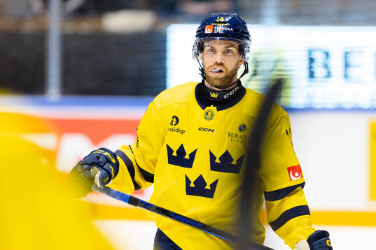 Oskar Lang of Sweden looks dejected