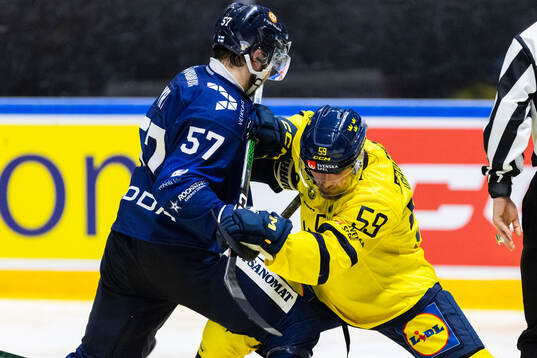 Arttu Hyry of Finland and Linus Johansson of Sweden
